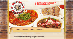 Desktop Screenshot of birrieriaaguinaga.com